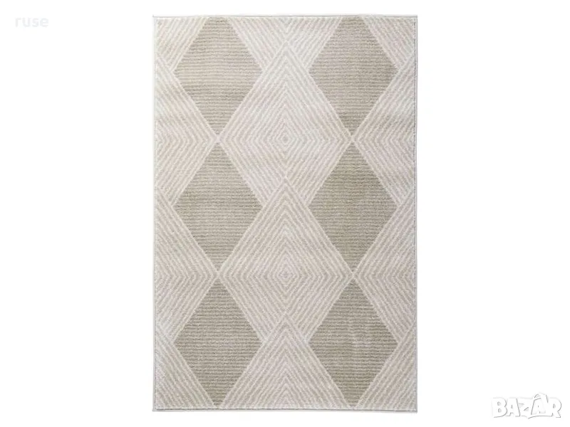 НОВ! Килим бежов 100х150см гръб юта , снимка 1