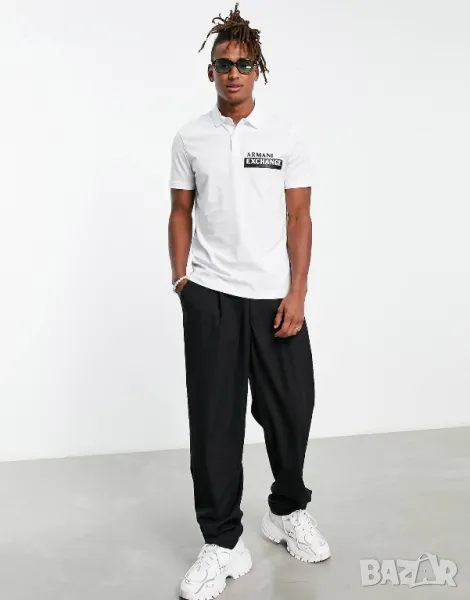 Мъжка polo Armani Exchange черна и бяла 2 модела оригинал, снимка 1