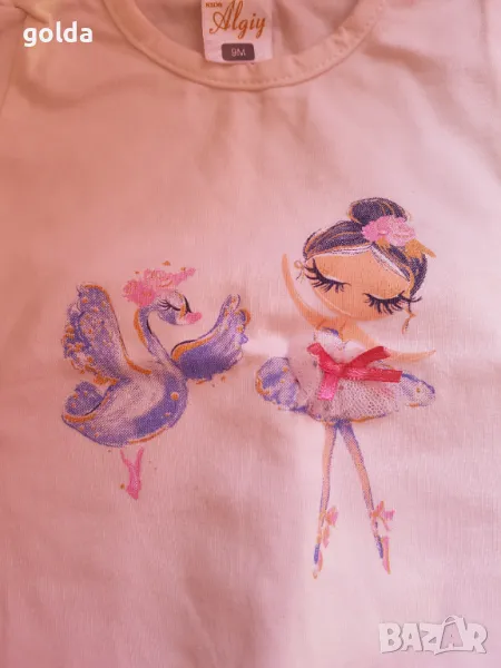 Бебешки сет блуза с панталон момиче 9 мес, снимка 1