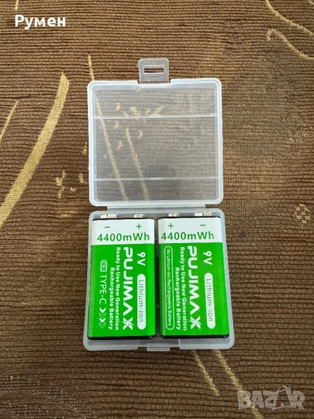 Презареждаеми батерии 9V, Акумулаторна батерия 9V с капацитет 4400mAh, снимка 1