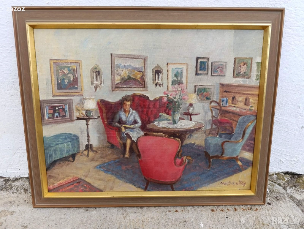 Картина масло платно, снимка 1