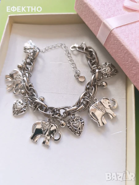 Нова, масивна сребърна гривна в подаръчна кутия., снимка 1