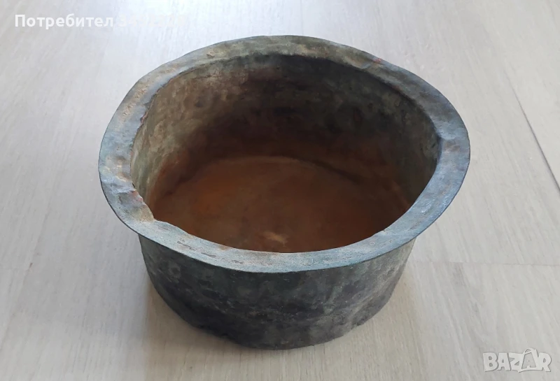 съд тас от мед за ценители , снимка 1