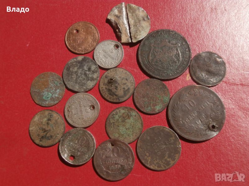 Лот стари български и чужди монети , снимка 1