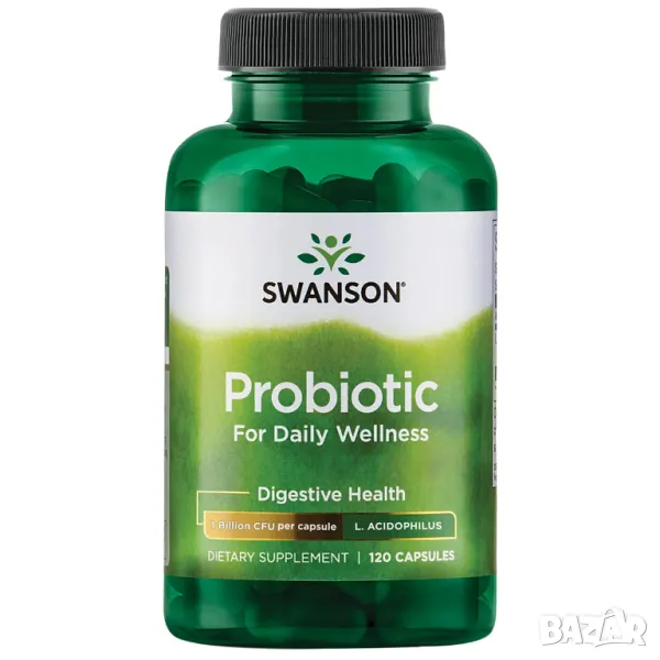 Пробитици Swanson, Probiotic, 1 Billion CFU, 120 бр. капсули, снимка 1