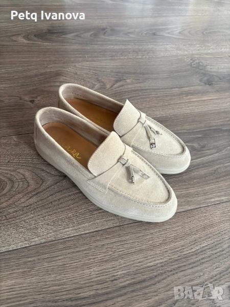 Дамски еспадрили от естествен велур, снимка 1