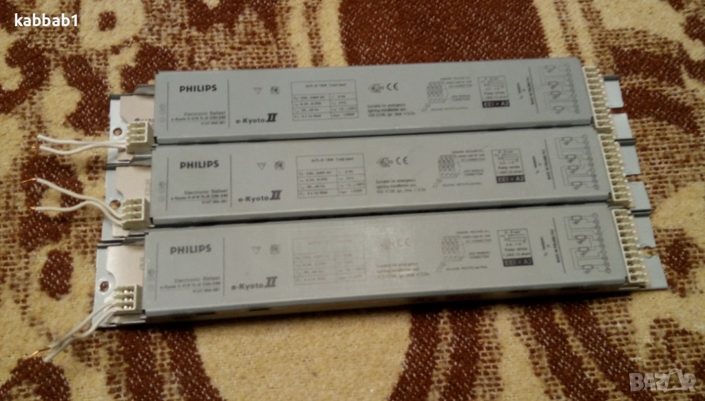 Електронни баласти Philips за луминисцентни лампи 3бр. е-Koyto, снимка 1