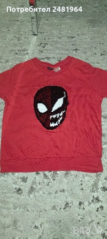 блуза на спайдърмен 5-6г , снимка 1