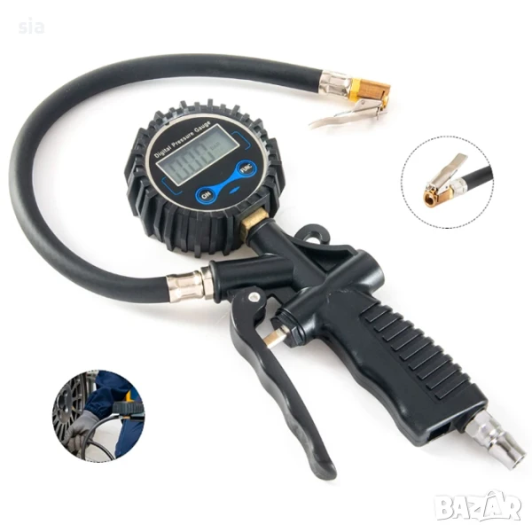 Дигитален манометър, Пистолет за въздух, снимка 1