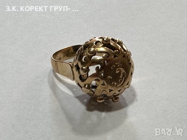 Златен пръстен 14к, 7,70гр, снимка 7 - Пръстени - 46416891