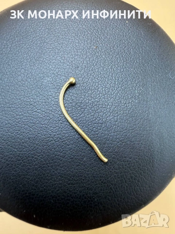 Златна обеца за пъп /585/, снимка 4 - Обеци - 53595892