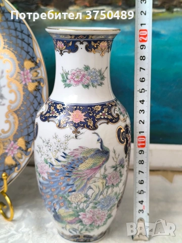 Декоративна чиния и ваза , снимка 11 - Антикварни и старинни предмети - 54109916