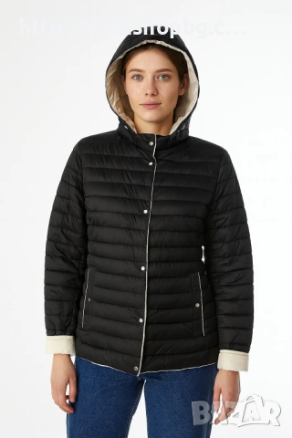 Двулицево пролетно яке - черно