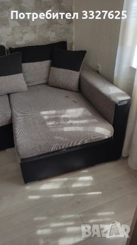 П-образен разтегателен диван с функция сън и място за багаж, снимка 5 - Дивани и мека мебел - 50836090
