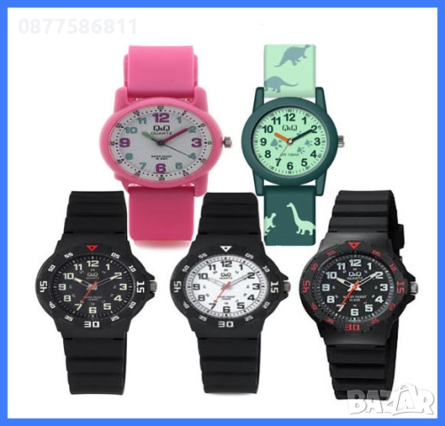 НОВ ДЕТСКИ ЧАСОВНИК Q&Q VR19 С ЯПОНСКИ МЕХАНИЗЪМ. ДЕТСКИ ЧАСОВНИЦИ QQ VR DETSKI CHASOVNIK +
