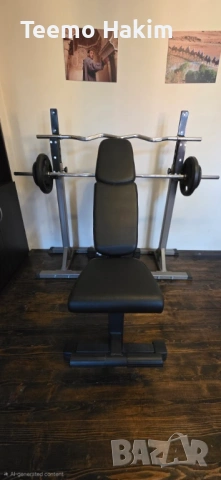 Професионална регулируема лежанка ImPulse + Стойка, Лостове и Тежести, снимка 2 - Фитнес уреди - 53513369