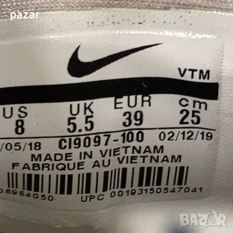NIKE CI9097 Air Max 720 France Оригинални Дамски Маратонки За Ремонт 38.5-39, снимка 9 - Маратонки - 54024231