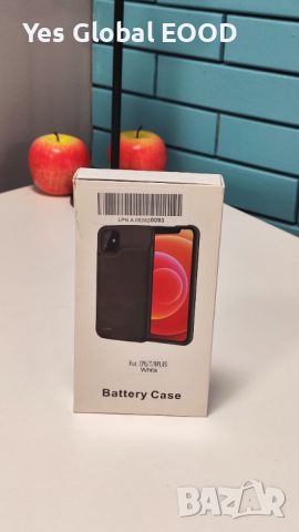 Калъф за iPhone 6/7/8 Plus с 6000mAh батерия, снимка 1 - Калъфи, кейсове - 46307020