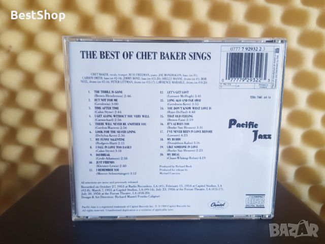 Chet Baker - The best of Chet Baker sings, снимка 2 - CD дискове - 46171002