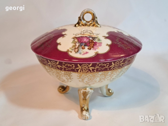 порцеланова бижутерка Ромео и Жулиета с позлата 31/1