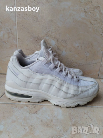 Nike Air Max 95 (GS) White Metallic Silver - СТРАХОТНИ ДАМСКИ МАРАТОНКИ 38.5, снимка 3 - Маратонки - 53916603