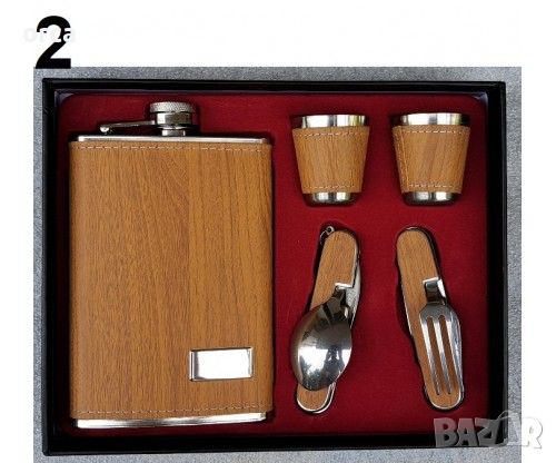 Подаръчен комплект манерка и чаши за алкохол - ORCA Classical Gift Set, снимка 2 - Такъми - 46438470