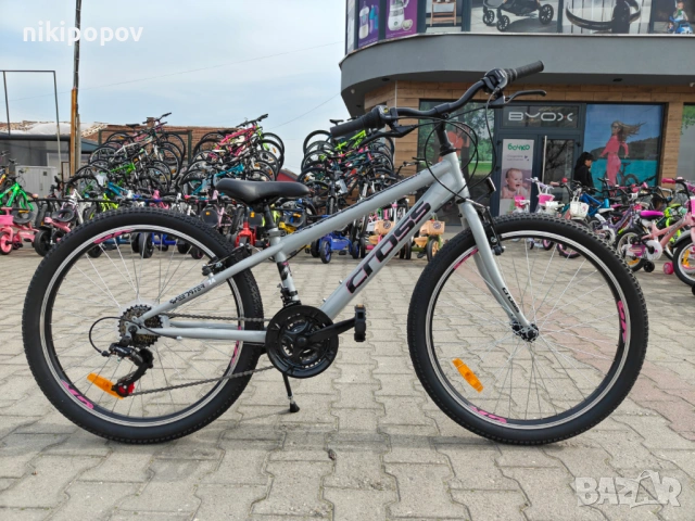 CROSS Велосипед 24" SPEEDSTER сив, снимка 12 - Велосипеди - 53830748