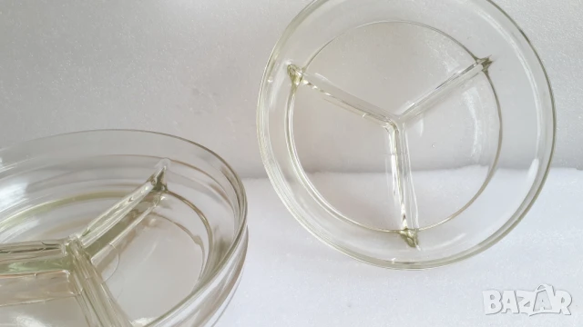 Лот шест чинии с 3 разделения, за ядки и подобни храни, снимка 7 - Чинии - 51141012