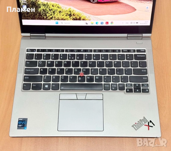 Lenovo X1 Titanium Yoga 2-in-1/CORE i5-1130G7/16GB/512GB SSD/2K Touch 100% sRGB, снимка 3 - Лаптопи за работа - 52887156