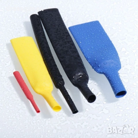 4636 Комплект цветен термосвиваем шлаух за кабели, 580 части, 600V – в органайзер, снимка 7 - Куфари с инструменти - 53653812