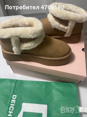 Дамски зимни обувки Deichmann – като нови, снимка 3 - Дамски боти - 53065699