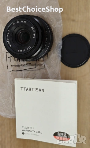 Ръчен обектив за фотоапарат TTArtisan 25mm F2.0 APS-C, снимка 2 - Обективи и филтри - 53448081