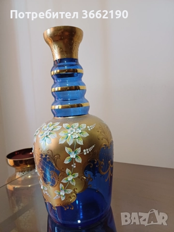Гарафа/Ваза Бохемия, снимка 2 - Декорация за дома - 52585845