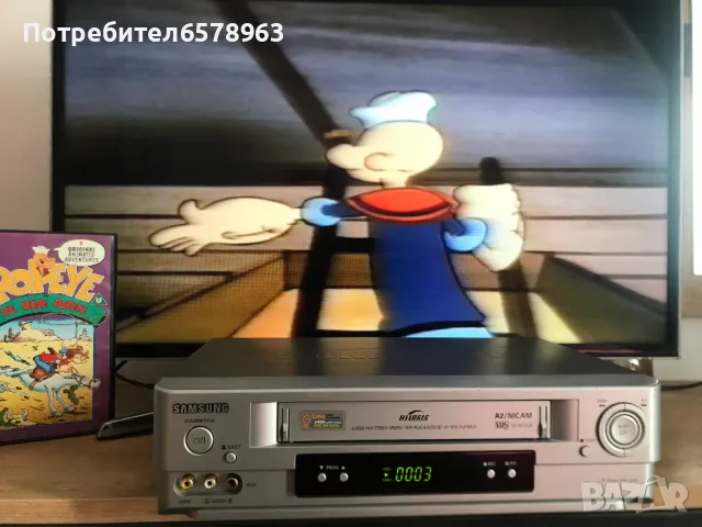 Видеокасета '' Попай моряка ''  VHS, снимка 5 - Анимации - 50229669