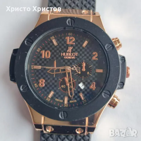 Мъжки луксозен часовник Hublot Gold Edition Limited , снимка 2 - Мъжки - 47362856