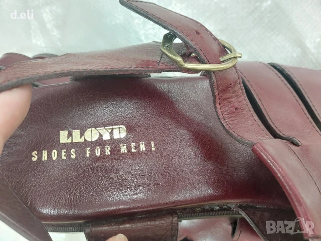 LLOYD Original Size 46 100% Кожа, снимка 2 - Мъжки сандали - 51237429