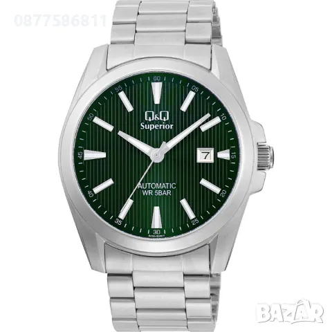 НОВ МЪЖКИ ЧАСОВНИК Q&Q SUPERIOR AUTOMATIC S23A-504VY САМОНАВИВАЩ ЧАСОВНИК QQ АВТОМАТ., снимка 1