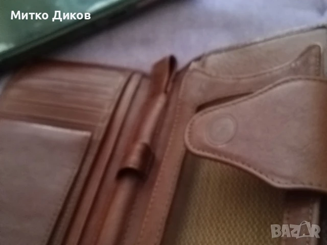 Gino Ferrari нов марков портфейл чантичка естествена кожа 16х10см и преградата за мобилен 75х150мм, снимка 7 - Портфейли, портмонета - 51422501