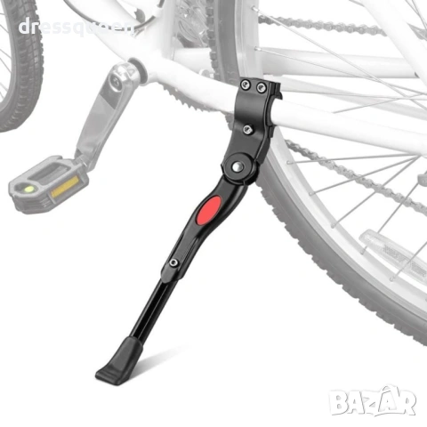 4425 Регулируема стойка за велосипед (24–29") със заден рефлектор за по-голяма безопасност, снимка 2 - Аксесоари за велосипеди - 53634012