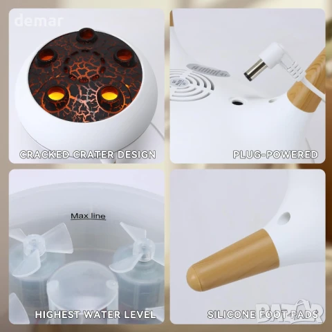 Дифузер за етерични масла – 250 мл. с музикално синхронизирана танцуваща мъгла, снимка 7 - Други стоки за дома - 50940720