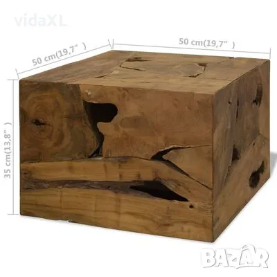 vidaXL Маса за кафе, 50x50x35 см(SKU:244557, снимка 2 - Маси - 48055135