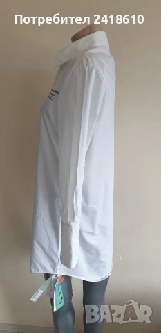 Off White Cotton Dress Italy Womens Size 40 / М НОВО! ОРИГИНАЛ! Дамска Рокля!, снимка 8 - Рокли - 53896051