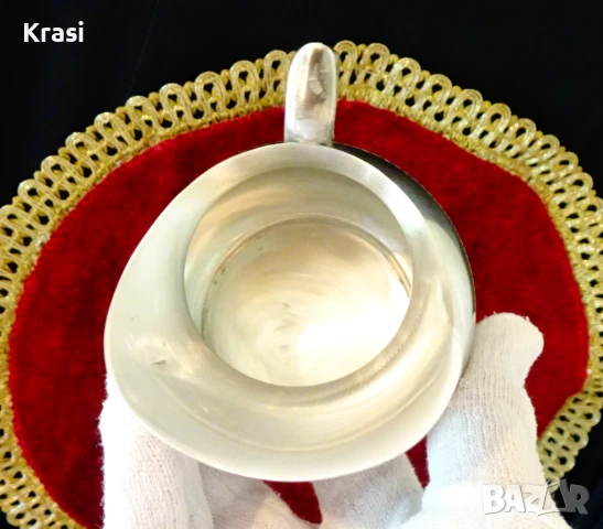 Кана,каничка от калай Du Paris, снимка 4 - Антикварни и старинни предмети - 50898207