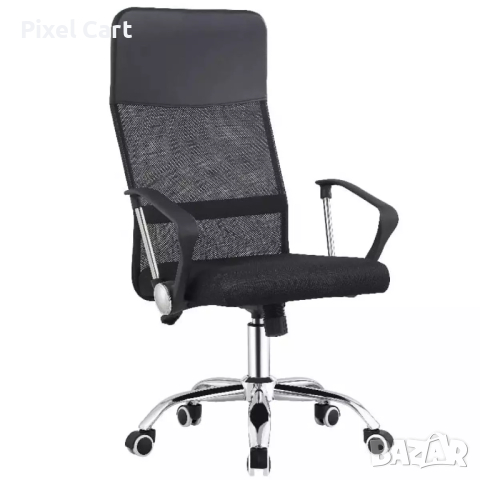 Модерен Офис Стол с люлеене, дишащи облегалка и седалка, амортисьор, въртящ се - 3122, снимка 1 - Столове - 44942823
