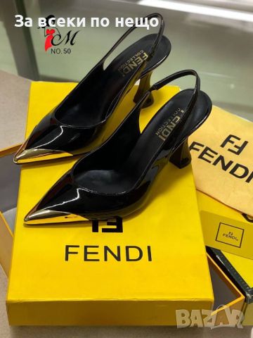 Дамски обувки на ток Fendi Код D118 - 3 цвята, снимка 5 - Дамски обувки на ток - 46407264