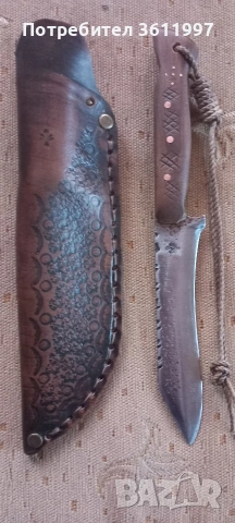 Ловен нож ръчна изработка , снимка 2 - Ножове - 53467321