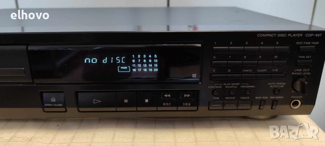 CD player Sony CDP-497, снимка 9 - Аудиосистеми - 46305465