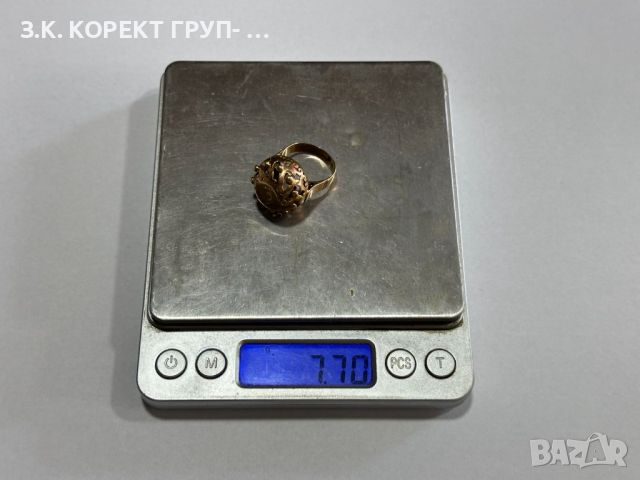 Златен пръстен 14к, 7,70гр, снимка 2 - Пръстени - 46416891