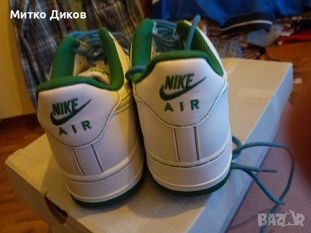 Nike Air Force 1 US 9 UK 8 #42.5 270 мм маркови нови маратонки естест.кожа бял Найк, снимка 7 - Маратонки - 53525616