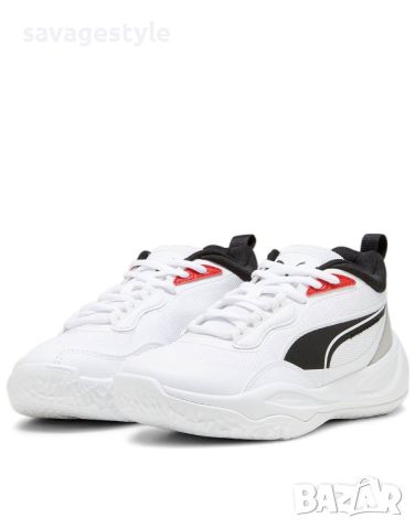 Маратонки PUMA Playmaker Pro Mid Shoes White Jr, снимка 3 - Маратонки - 45749990